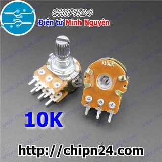 [3 CHIẾC] Biến trở Volume Đôi 10K WH148 (B103 103 6 chân)