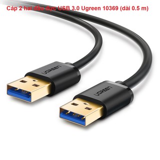 Cáp 2 hai đầu đực USB 3.0 Ugreen 10369 (dài 0.5 m)