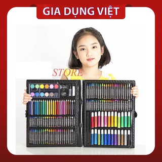 Hộp Bút Màu 150 Chi Tiết Cho Bé, Bộ Màu Vẽ 150 Món Cho Bé Tô Vẽ Thỏa Thích