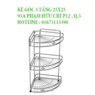 Góc xà bông 3 Tầng 25 x25 x 72cm