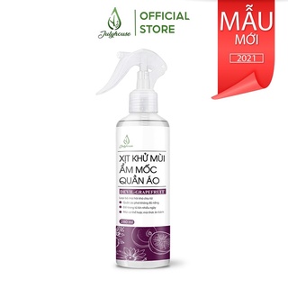 Bình xịt tinh dầu khử mùi ẩm mốc hương tinh dầu Vỏ Bưởi 280ml JULYHOUSE dành cho tủ đồ, mùi thơm thư giãn dễ chịu
