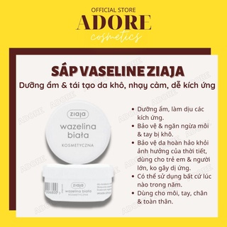 Sáp Vaseline dưỡng ẩm và tái tạo da, dưỡng môi phòng khô môi, nứt nẻ, sáp vaseline ziaja không bí bết khó chịu