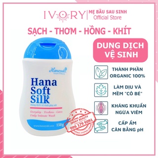 Dung Dịch Vệ Sinh Hana Soft Silk CHÍNH HÃNG Vệ Sinh Phụ Nữ Hanayuki Làm Hồng Vùng Kín Sạch Thơm Khử Mùi Giảm Ngứa