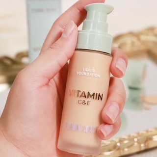 KEM NỀN CHỨA TINH CHẤT DƯỠNG DA SIVANNA COLORS VITAMIN C&amp;E LIQUID FOUNDATION HF165 CHÍNH HÃNG - 11264