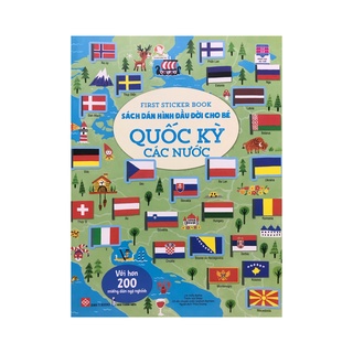Sách - First Sticker Book - Sách Dán Hình Đầu Đời Cho Bé - Quốc kì các nước