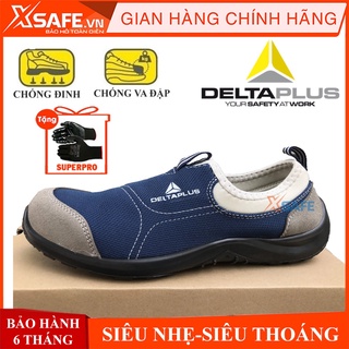 Giày bảo hộ lao động nam Deltaplus Miami S1P Vải lưới thoáng khí, chống đinh, va đập, trơn trượt, đi công trình, nhà máy