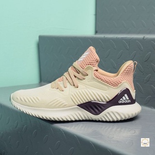 Giày Thể Thao Sneaker Nam Nữ Alphabounce Beyond 2018 Cream Deep Red Kem Gót đỏ đậm Cực Êm Thoáng Khí  Clever Man Store