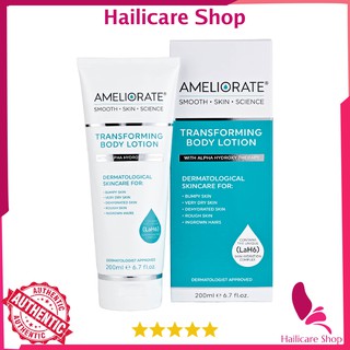 [Nhập Anh] Dưỡng thể trị viêm nang lông AMELIORATE Transforming Body Lotion Fragrance Free 200ml