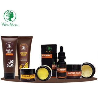Bộ chăm sóc da mặt toàn diện Wonmom + Tặng 1 Scrub nghệ tẩy mặt