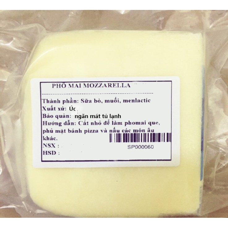 Phô mai mozzarella gói 200g