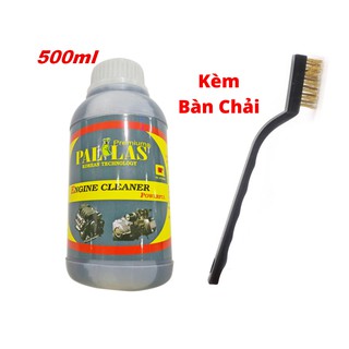 Combo Dung Dịch Tẩy Lốc Máy Pallas Kèm Bàn Chải 500ml