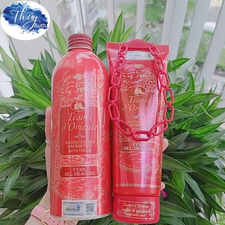 ( Hot Sale ) Bộ Sưu Tập Sữa Tắm Nước Hoa Tesori D' Oriente Hoa Thanh Long Chai Màu Đỏ 250ml - 500ml