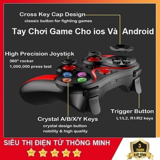 Tay Chơi Game Kết Nối Bluetooth V13, Sản Xuất 2022 Dùng Cho Điện Thoại / iPhone / IOS / Android / PS3 / PC / TV Box