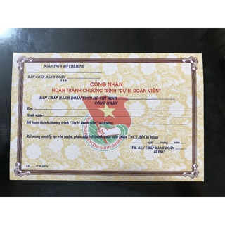 Sét 10 Giấy Dự Bị Đoàn Viên