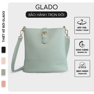 Túi xách nữ phong cách Hàn Quốc trẻ trung thời trang Glado màu xám - TG007