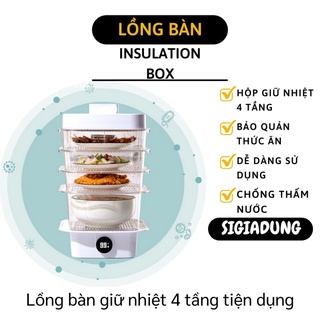[SGD] Lồng Bàn Nhiều Tầng - Lồng Bảo Quản Thực Phẩm Giữ Nhiêt 4 Tầng Gấp Gọn Đa Năng 10161