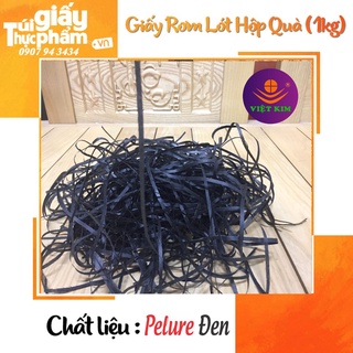 Giấy rơm ĐEN HÚT ẨM sợi đều 3mm - Giấy cắt sợi màu đen
