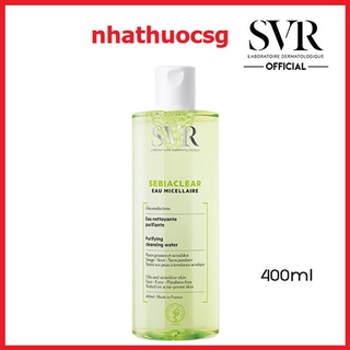 Nước Tẩy Trang SVR Sebiaclear Eau Micellaire Cho Da Dầu Mụn, Nhạy Cảm 400ml (Đủ Bill - Date Mới)