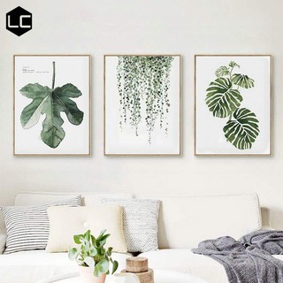[Giá siêu rẻ] Bộ Khung Ảnh Treo Tường canvas hình lá.