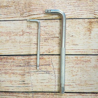 Tay vặn chữ L 1/4'' - 1/2” lắp khẩu vặn ốc 2 đầu