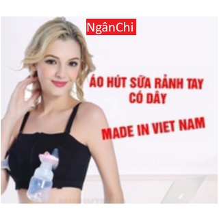 Áo hút sữa rảnh tay hàng Việt Nam chất lượng cao (kèm dây áo)