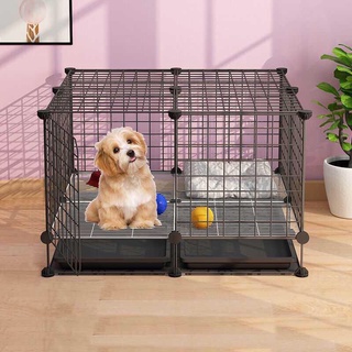 <TẶNG KÈM DÂY RÚT> COMBO Chuồng Chó 4 ô - Có Chân - <CÓ MÁI &amp; KHÔNG MÁI> - Tấm Lưới Đa Năng Tự Lắp Ghép