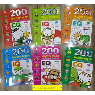 Sách - Trọn bộ Bóc dán thông minh Nâng cao Bé tự sáng tạo (Bộ 2-10 tuổi) IQ CQ EQ