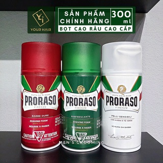 Bọt cạo râu Proraso Shaving Foam 300ml | 3 mùi hương