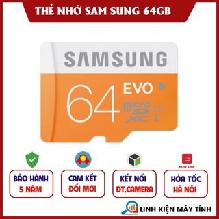Thẻ Nhớ 64GB Sam Sung Class10 - Hàng nhập khẩu - Bảo hành 5 năm !!!