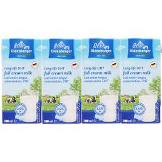 Sữa tươi nguyên kem Oldenburger nhập từ Đức thùng 24 hộp 200ml
