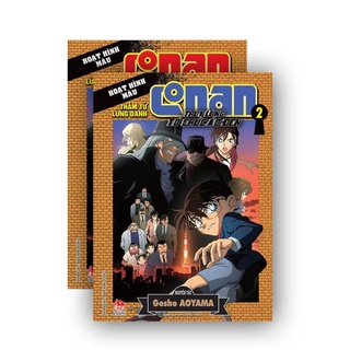 Truyện tranh Thám tử Conan hoạt hình màu: Truy lùng tổ chức áo đen trọn bộ 2 tập - NXB Kim Đồng