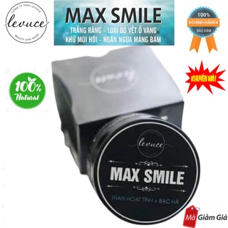 [TẶNG BÀN CHẢI] THAN HOẠT TÍNH TRẮNG RĂNG MAX SMILE Khử Mùi Hôi Miệng, Răng Trắng Sáng Tự Nhiên