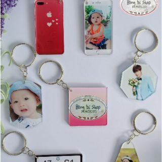 Móc khoá mica in hình theo yêu cầu