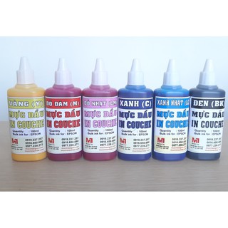 Mực dầu couche 100ml dùng cho máy in phun màu Epson T50 / T60 / L310 / L805 / L1800...