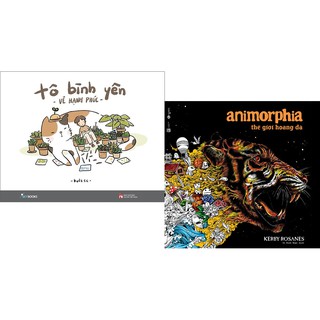 Sách Combo tô bình yên vẽ hạnh phúc và tô màu thế giới hoang dã