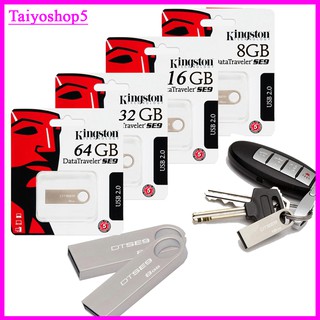 Usb Kingston 32Gb/64Gb/16Gb/  SE9 2.0, nhỏ gọn thiết kế vỏ kim loại chống nước,móc chìa khóa  Taiyoshop5