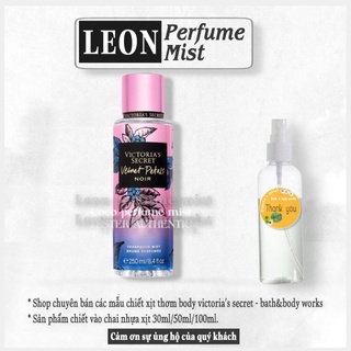 LEON Xịt Thơm Body Mist Victoria's Secret-Velvet Petals Noir- 𝐦𝐚̂̃𝐮 𝐭𝐡𝐮̛̉ 𝟑𝟎𝐦𝐥/𝟓𝟎𝐦𝐥
