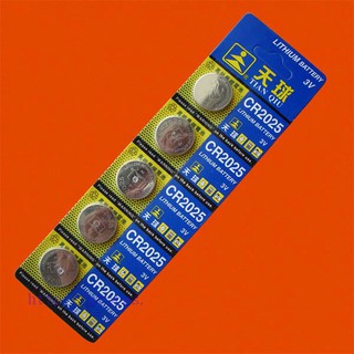 Vỉ Pin dùng cho thiết bị điện tử, đồ chơi CR2025 (5 viên)