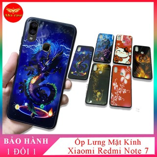 [Free Ship] Ốp lưng Xiaomi Redmi Note 7 ốp điện th0ại mặt lưng kính KÍNH IN HÌNH chống trầy xước, đẹp, cao cấp