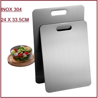 THỚT CAO CẤP INOX 304 mua một lần dùng mãi mãi 24 x 33.5cm