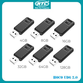 USB 2.0 HOCO UD6 Intelligent 16GB / 32GB / 64GB / 128GB - Nắp trượt (Đen) - Nhất Tín Computer