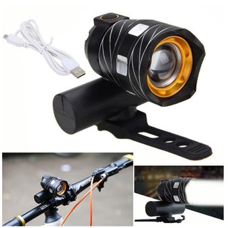 Đèn Pin Led T6 300LM gắn xe đạp