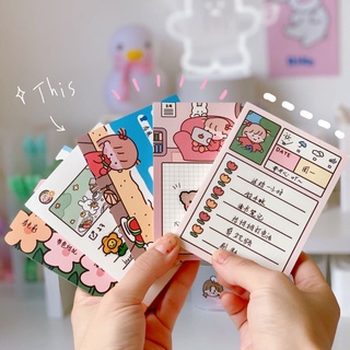 Giấy note ghi chú hình cô gái phong cách Hàn Quốc dễ thương