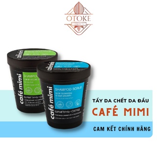 Tẩy da chết da đầu Cafe Mimi Super Volume Shampoo Scrub làm sạch sâu ngừa bết tóc, sạch gàu