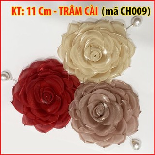 Tag Hoa Voan Cài Áo Kiểu Cài Áo Hoa Có Ghim Cài Đầm Váy CH009 CH008