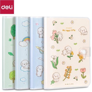 Sổ học sinh họa tiết dễ thương Deli - 164x118mm Xanh dương/ Tím/ Xanh Lá/ Vàng - 96 trang - SZ034 [Deli]