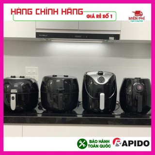NỒI CHIÊN KHÔNG DẦU RAPIDO 5L, DUNG TÍCH 5L TẶNG KÈM QUÀ TẶNG HẤP DẪN, BẢO HÀNH 1 NĂM TOÀN QUỐC.