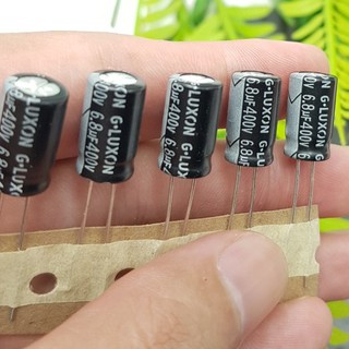 [COMBO 5C 10C 20C Giá Rẻ] Tụ Hóa 6.8uF 400V 8x14MM Tụ Phân Cực Lọc Nguồn Cho Mạch Điện