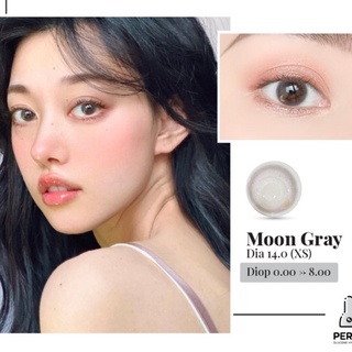 Lens Mắt , Kính Áp Tròng MOON GRAY Có Độ Cận và Không Độ , DIA 14.0 , Cho Mắt Nhạy Cảm Giá Sale