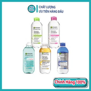 Nước tẩy trang Garnier Skin Active 400ml dành cho da dầu, da khô, da nhạy cảm, da mụn bản Pháp - Mỹ phẩm MiMi House